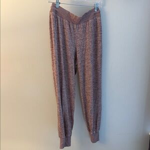 GAP Heathered Mauve Track Joggers